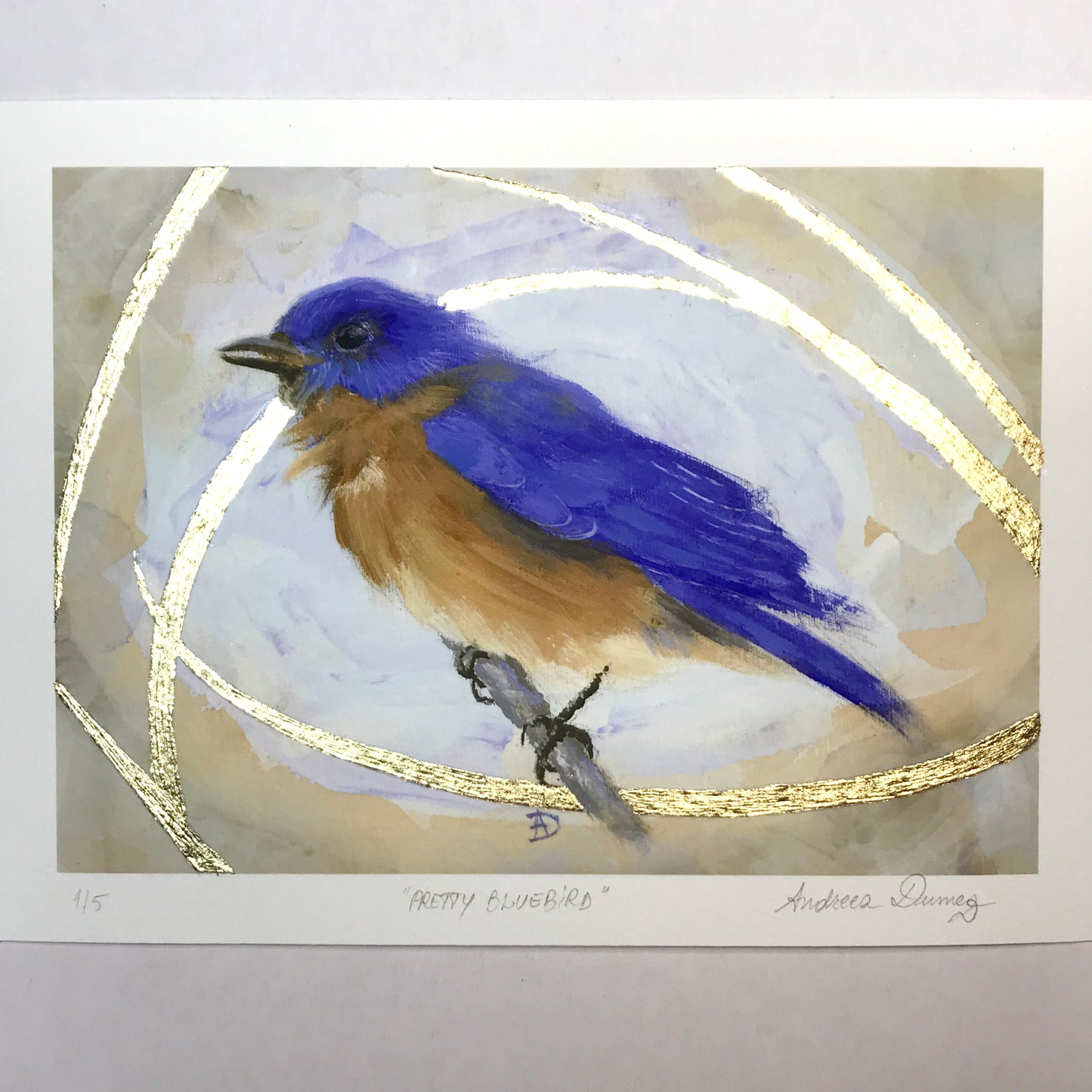 Gold Leaf Limited Edition "Pretty Bluebird"