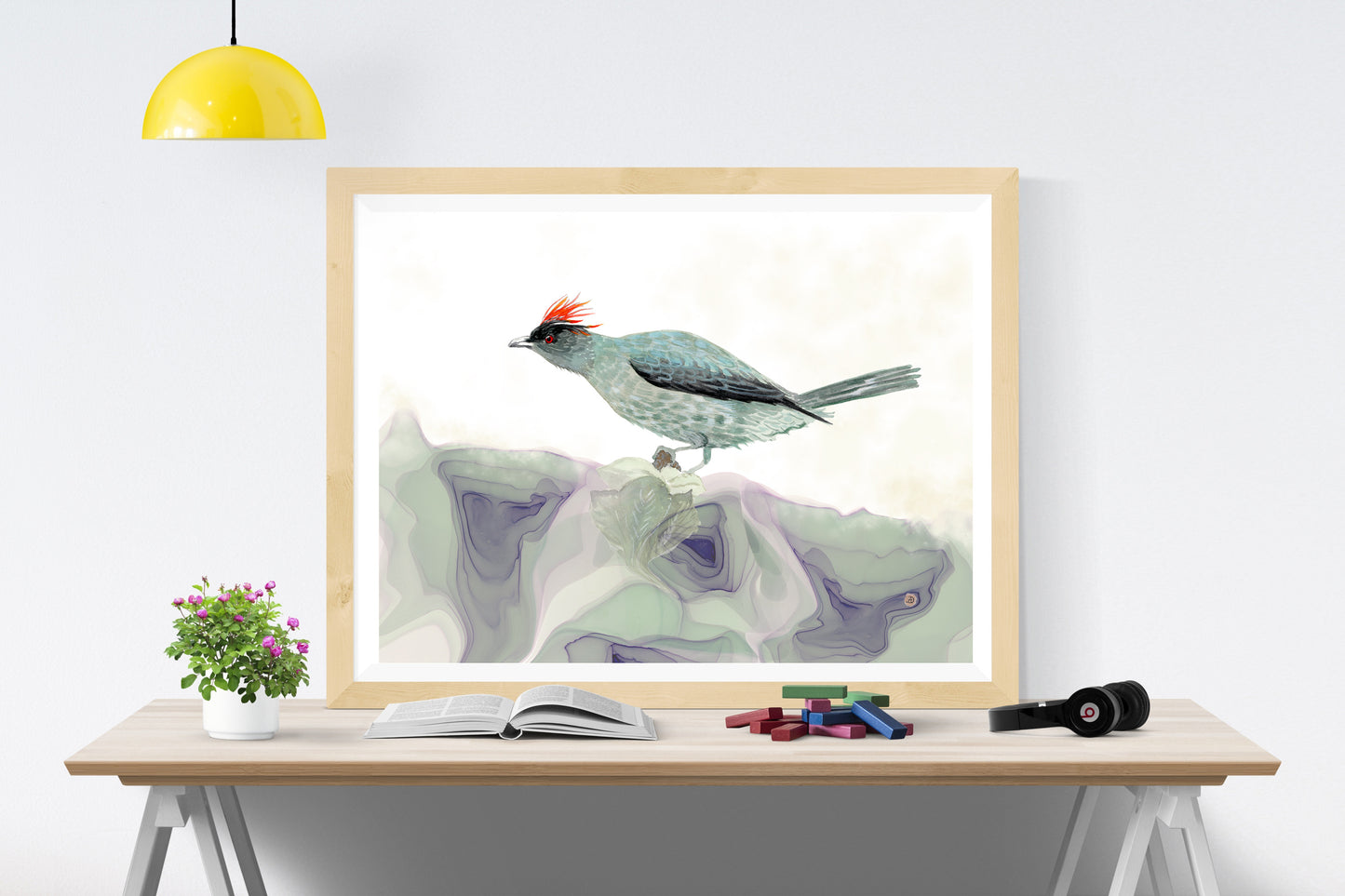 The Red-crested Cotinga Art Print