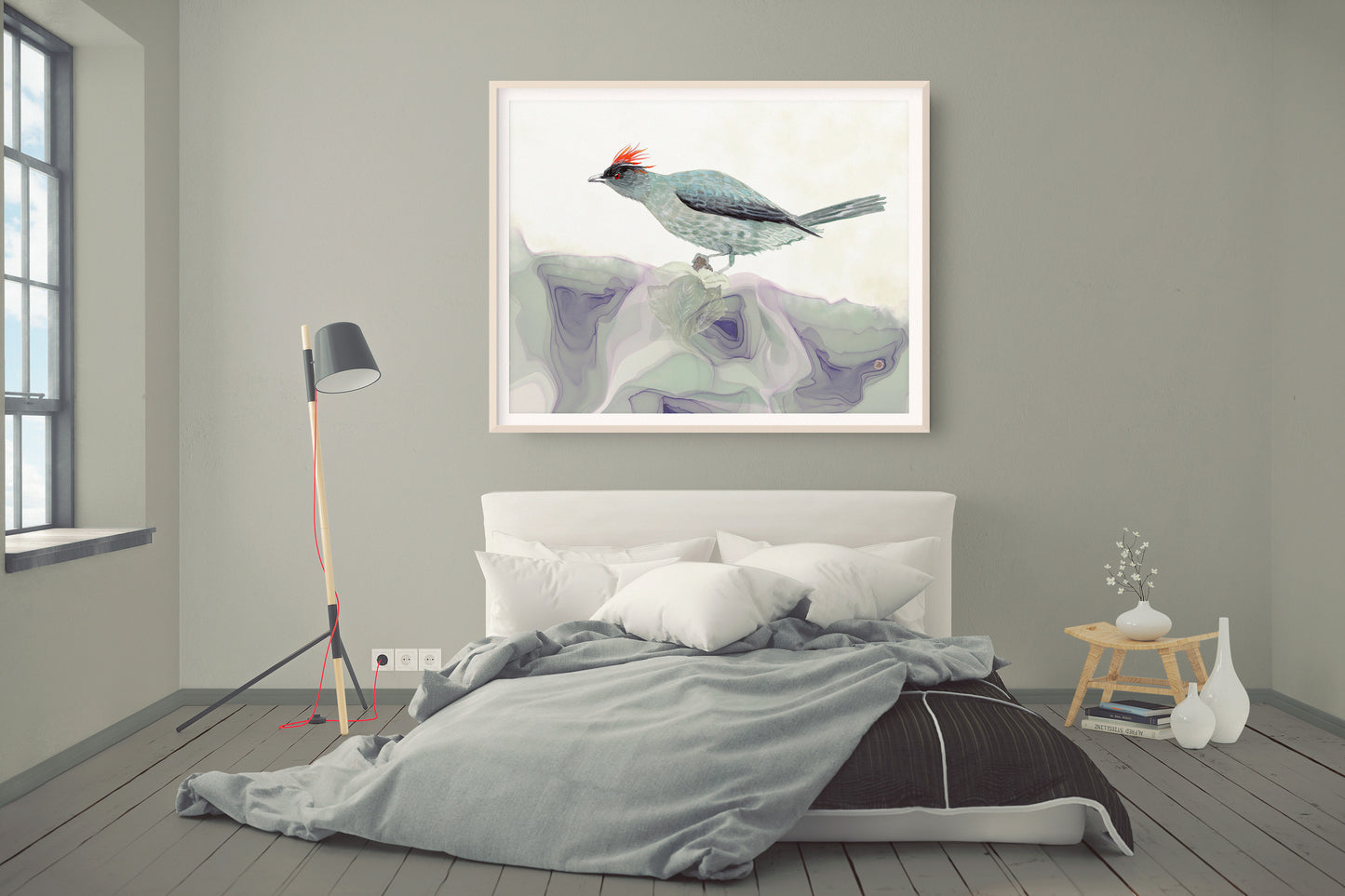 The Red-crested Cotinga Art Print