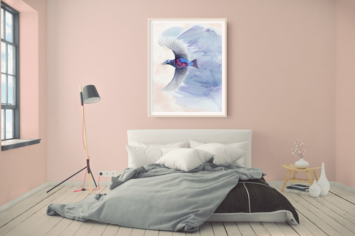 The Banded Cotinga Bird Art Print