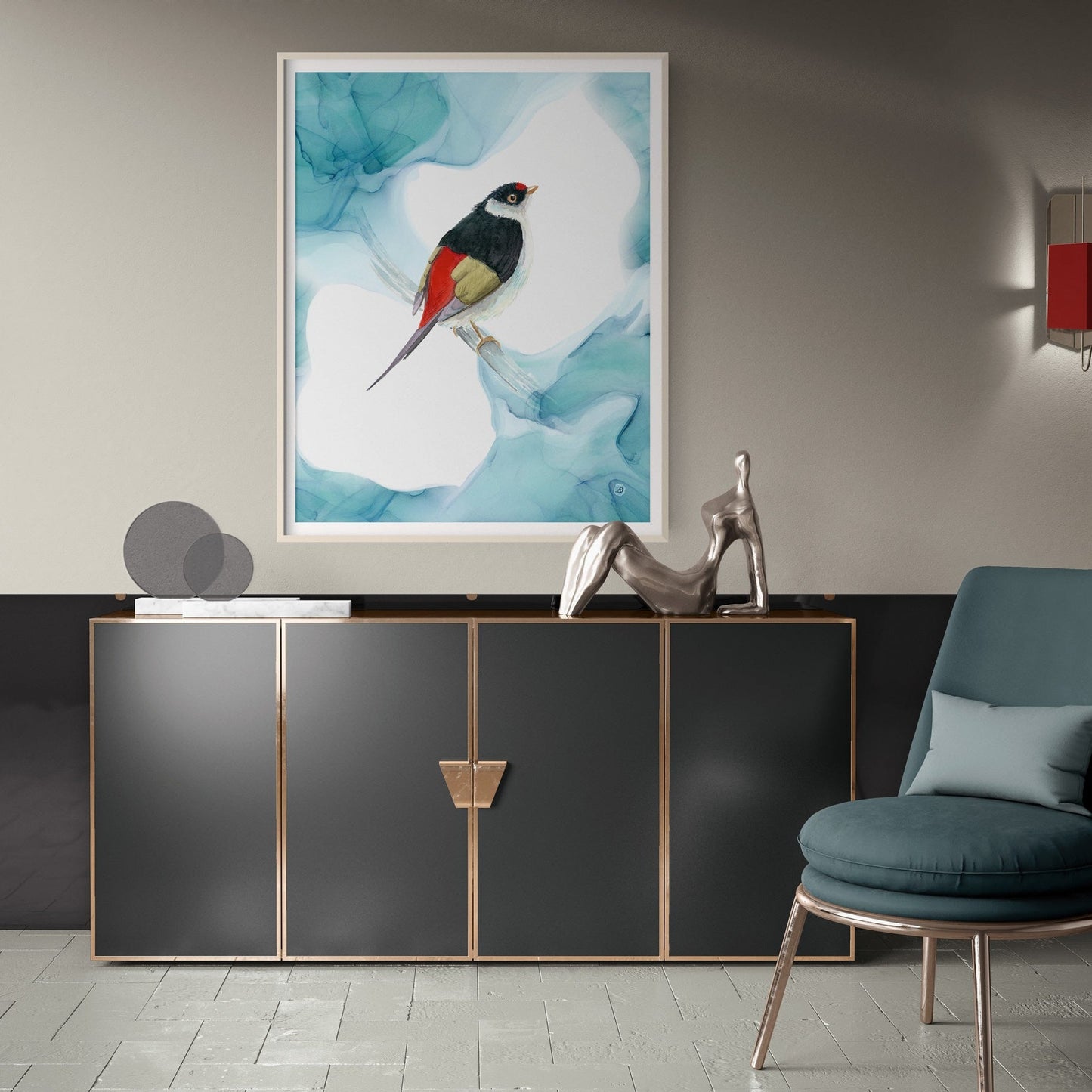 The Pin-tailed Manakin Art Print