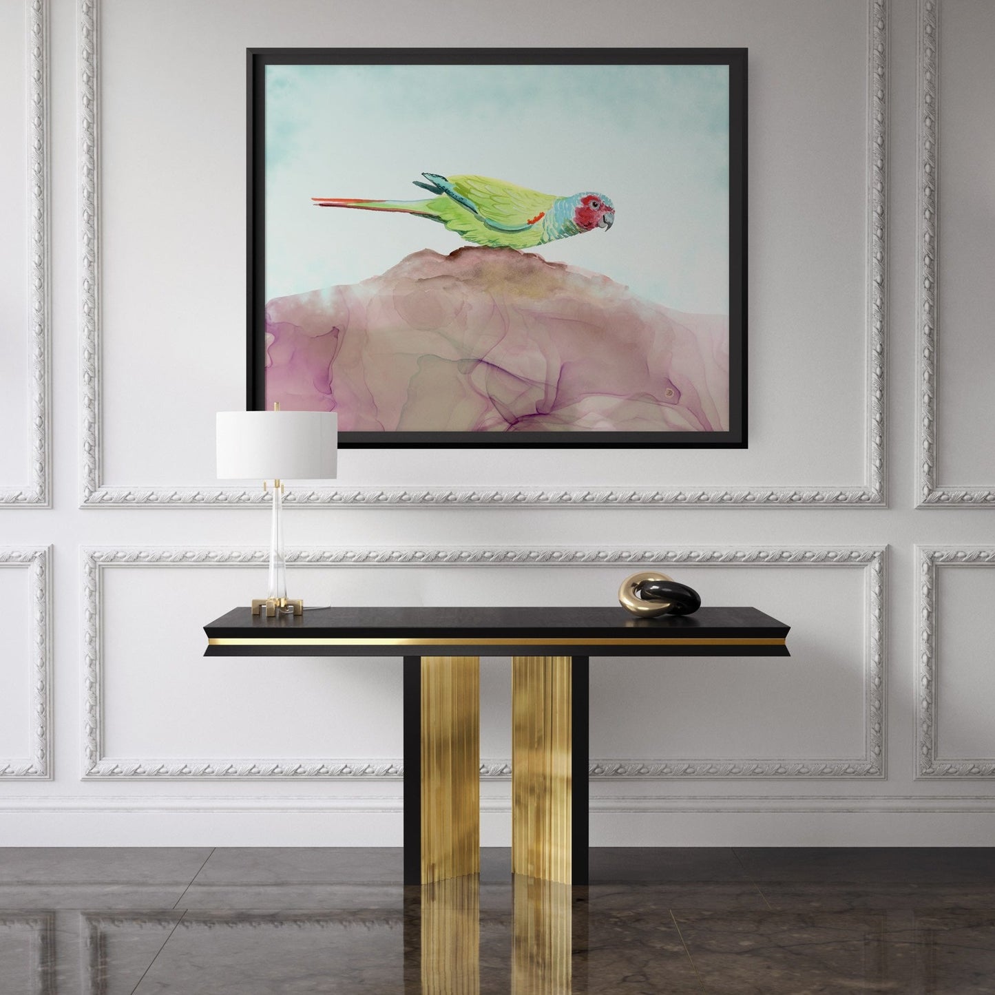 Pfrimer's Parakeet - Tropical Bird Art Print