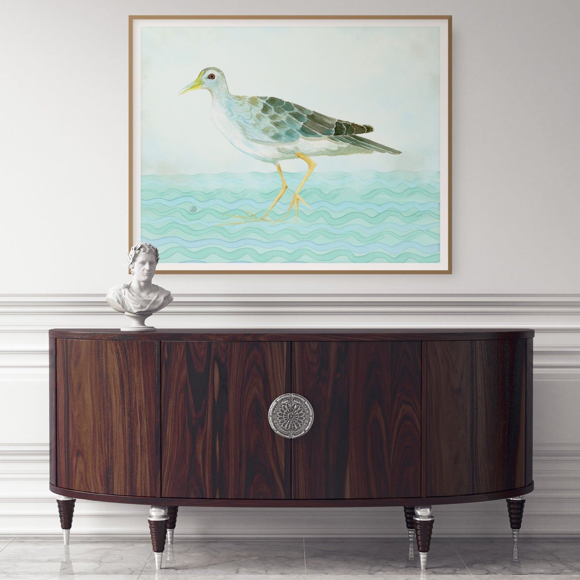 Art print of Azure Gallinule