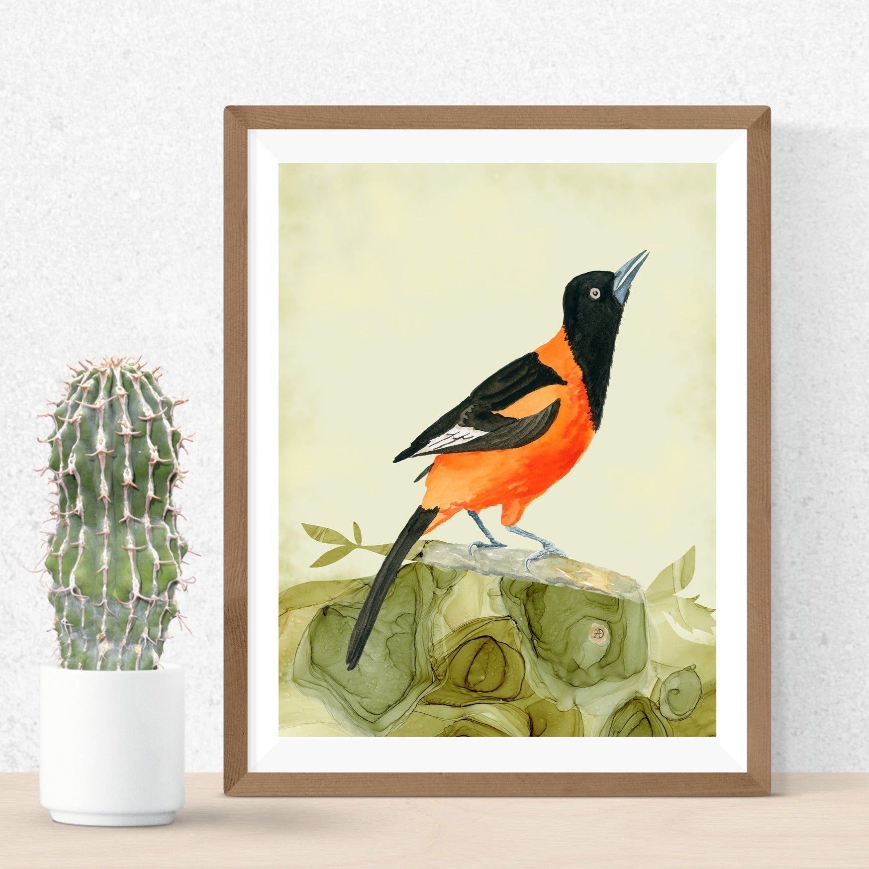 Campo Oriole Bird Art Print by Andreea Dumez