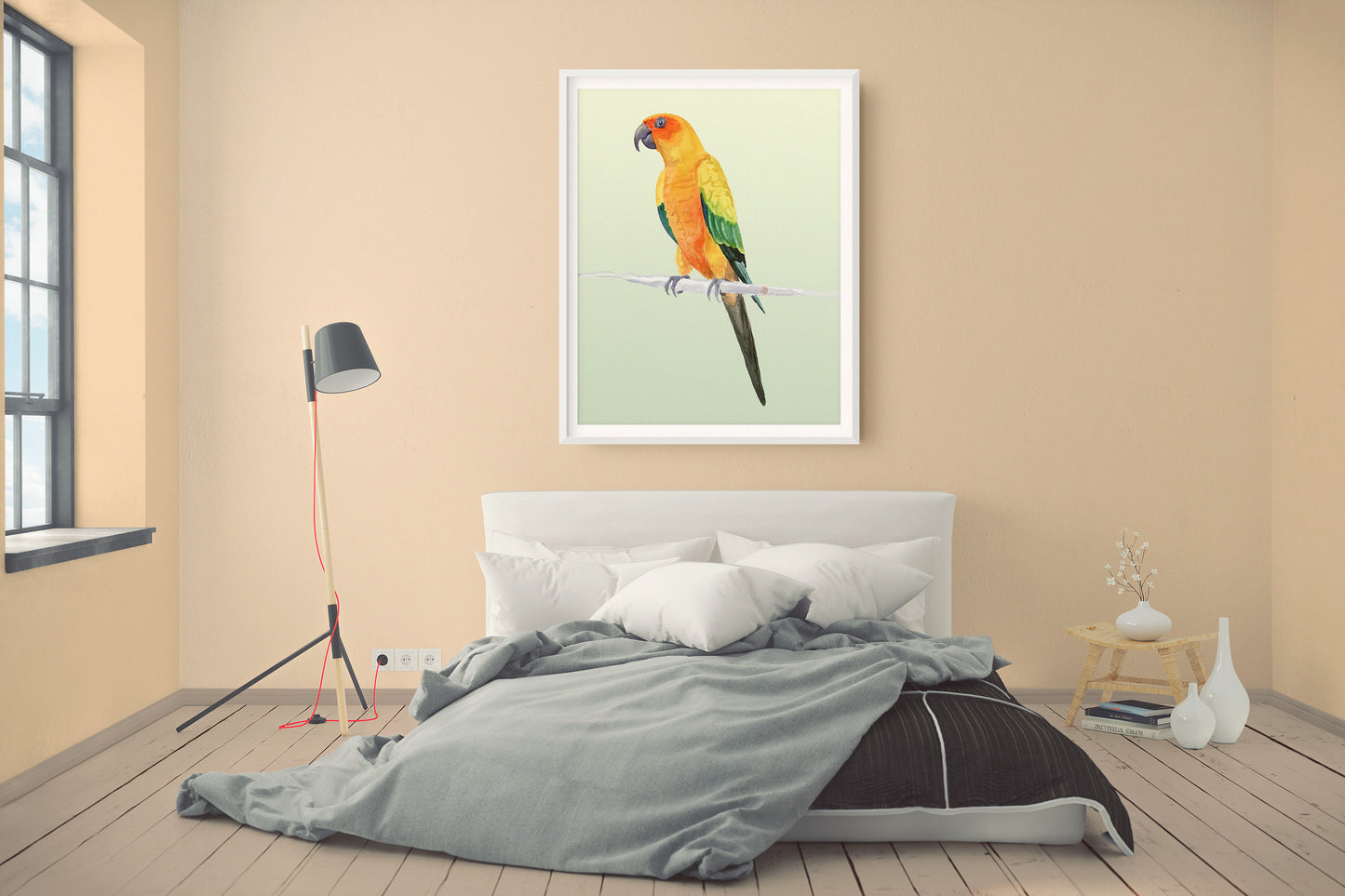 Sun Conure Parrot - Art Print