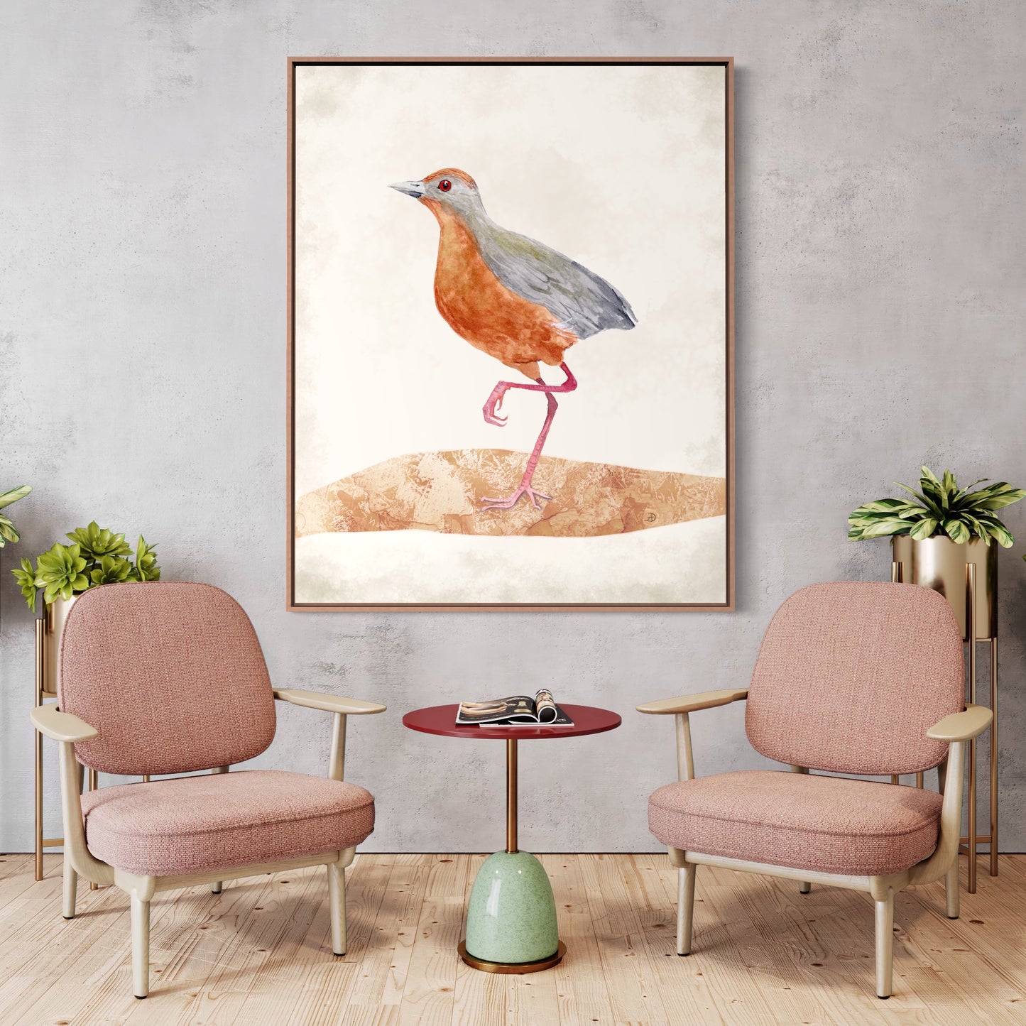 Russet-crown Crake - Bird Art Print