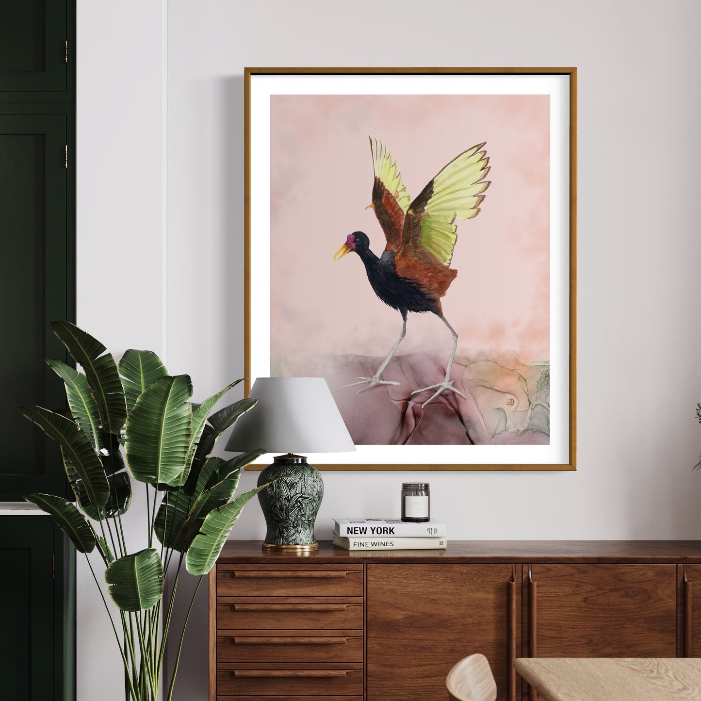 Wattled Jacana - Bird Art Print