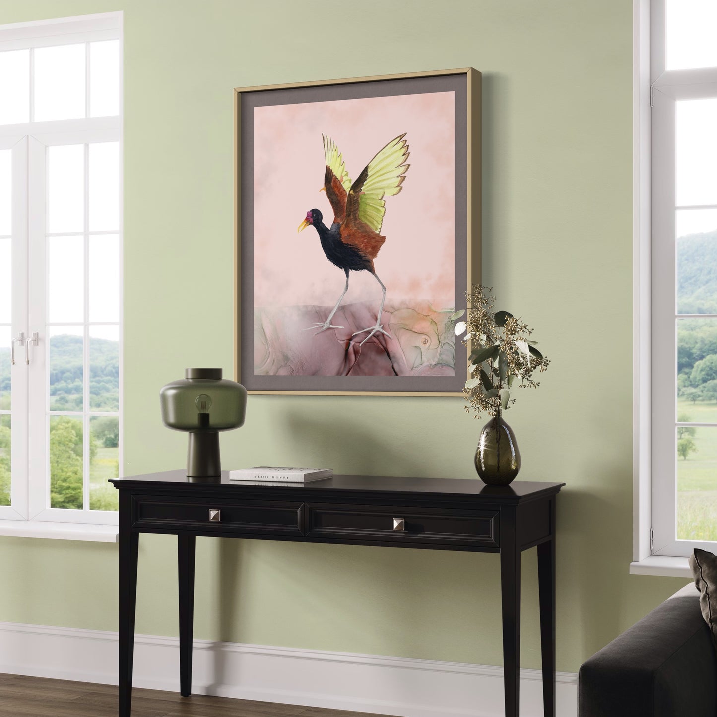 Wattled Jacana - Bird Art Print