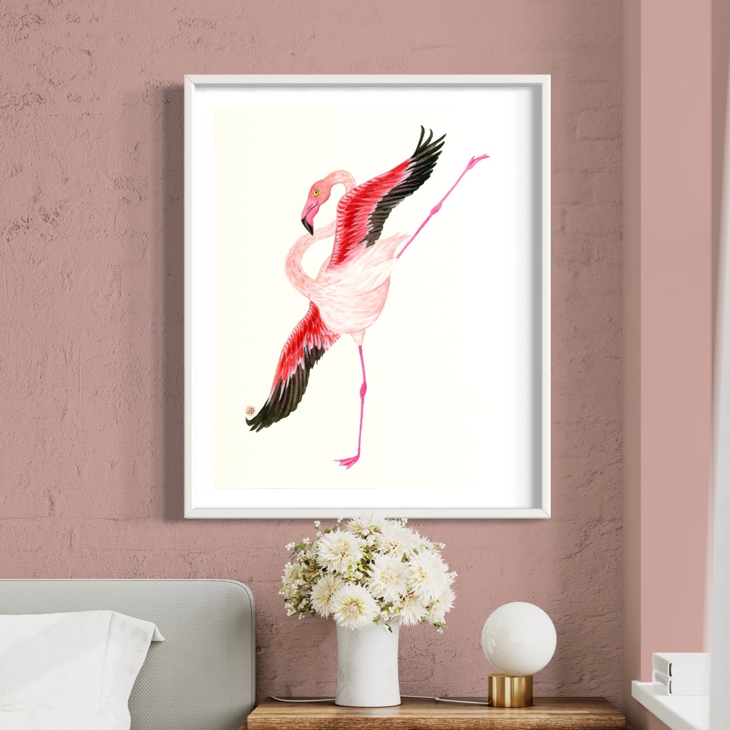 Flamingo Dance Part 1 - Art Print