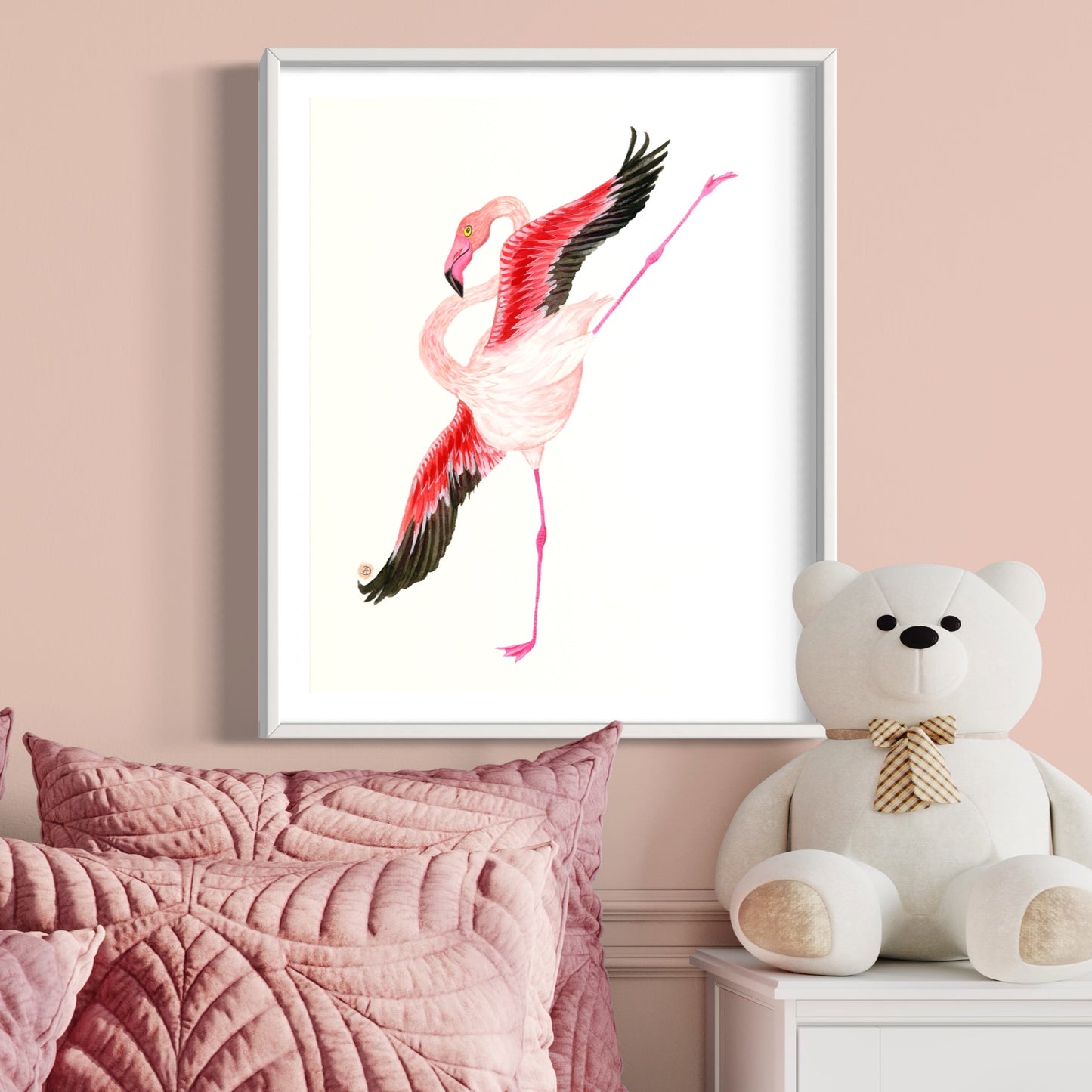Flamingo Dance Part 1 - Art Print