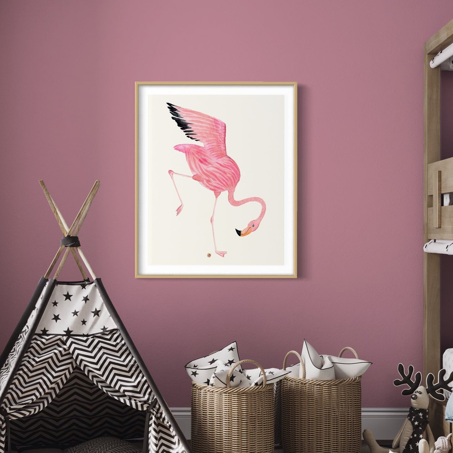 Flamingo Dance Part 3 - Art Print