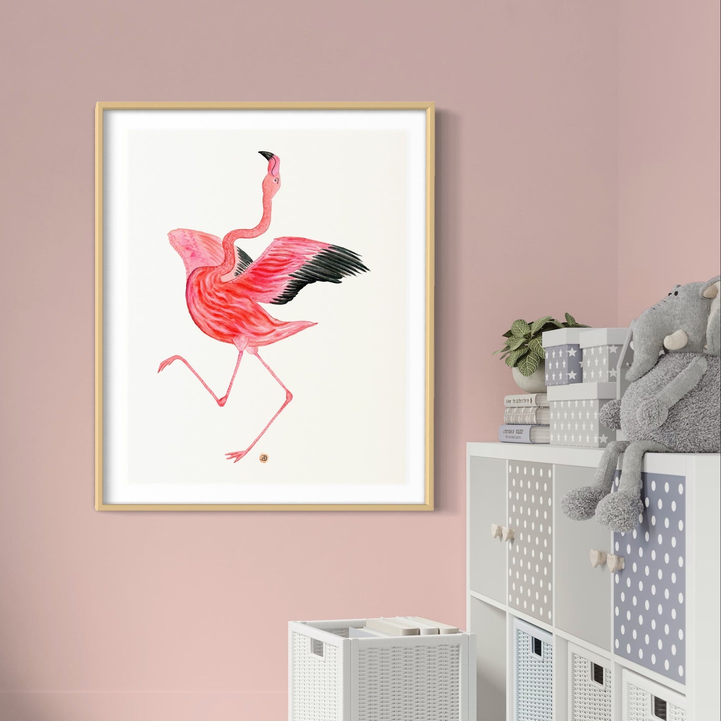 Flamingo Dance Part 4 - Art Print