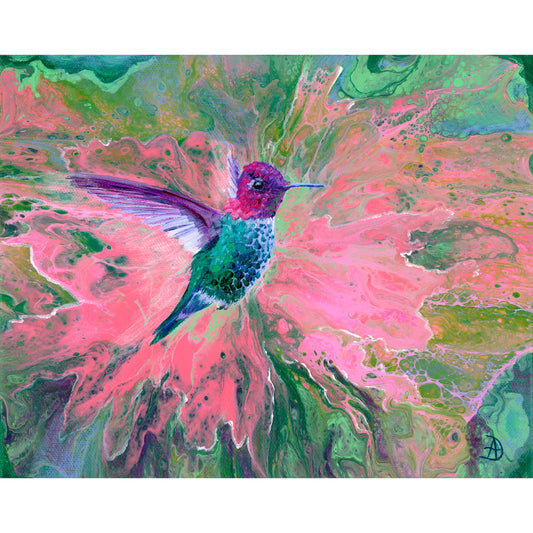 Hummingbird painting