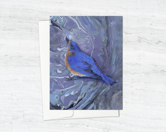 Bluebird Painting Notecard