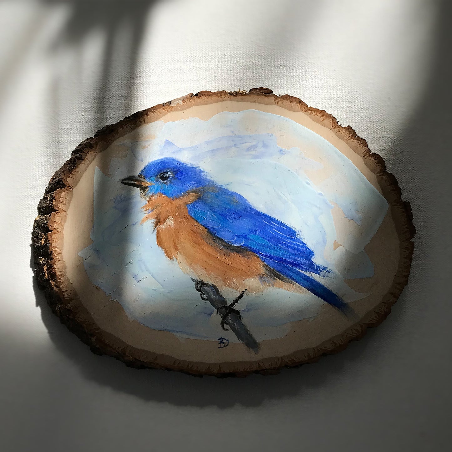 Eastern Bluebird Original acrylic painting