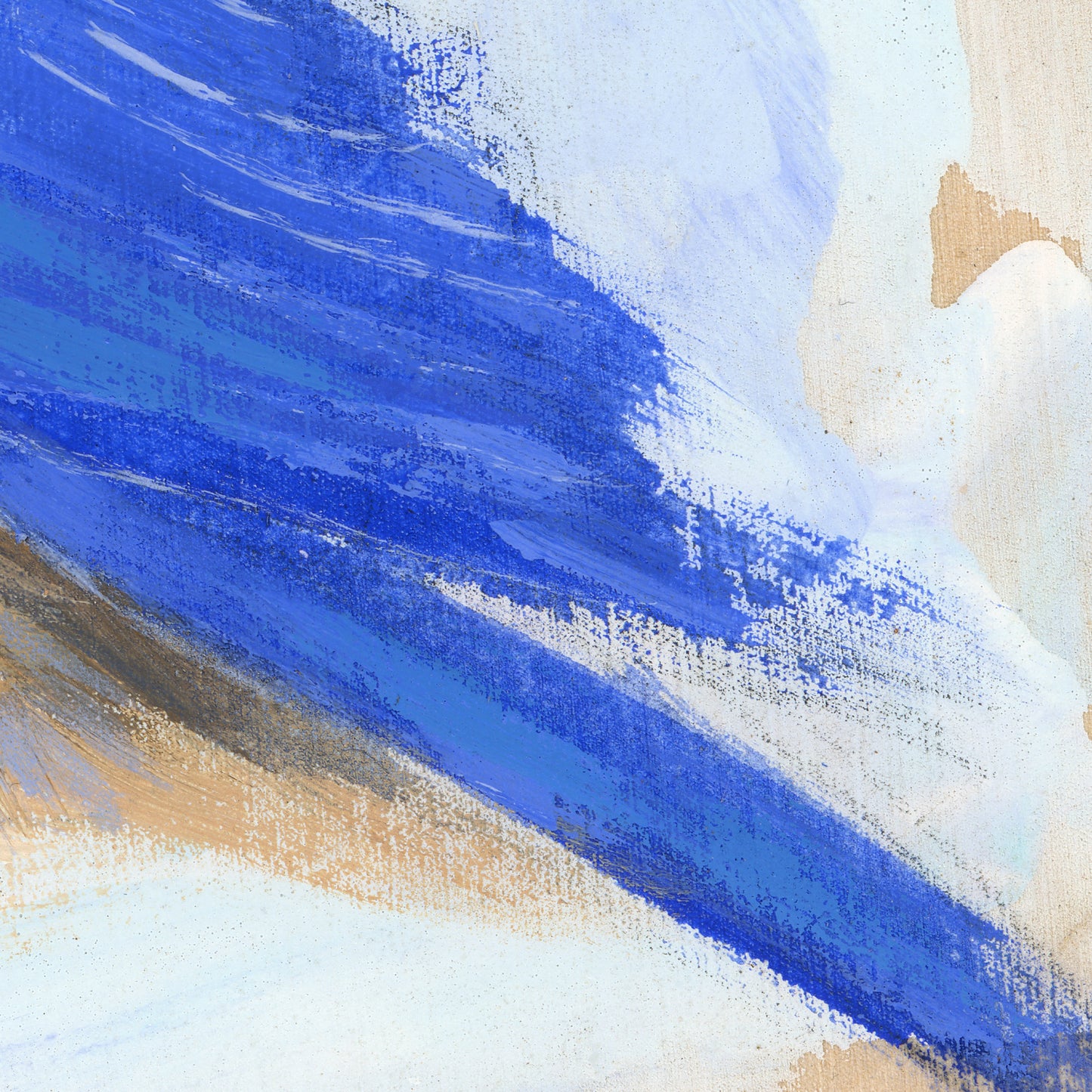 Detail of Eastern Bluebird Original acrylic painting