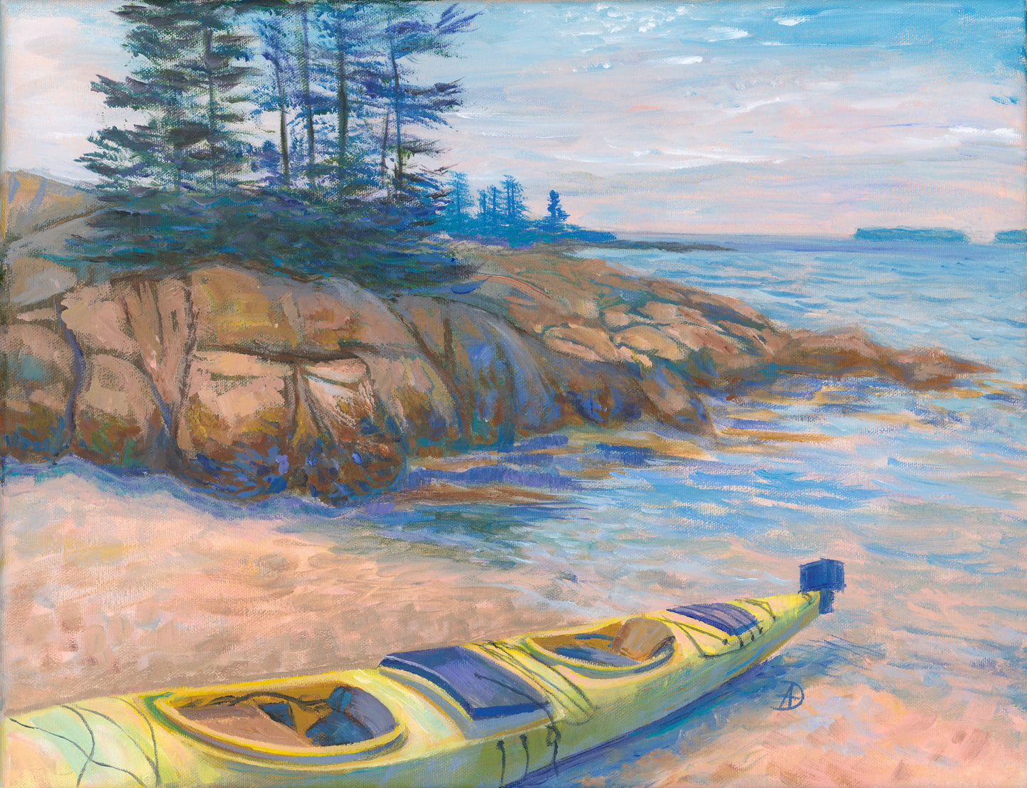 "Acadia Islands" - Original Acrylic Painting on Canvas