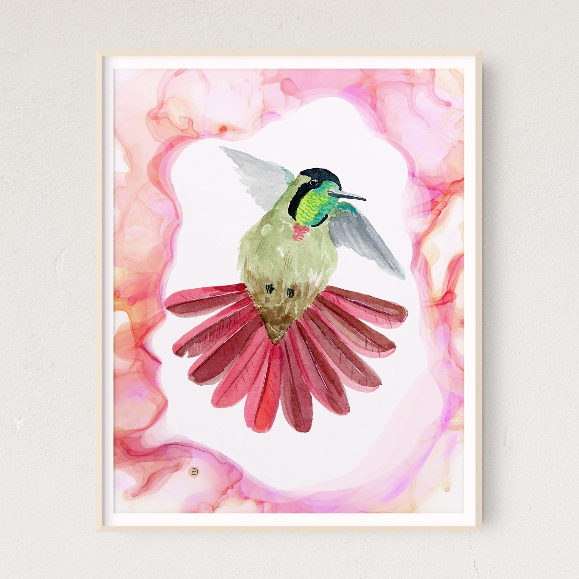 Hummingbird art print