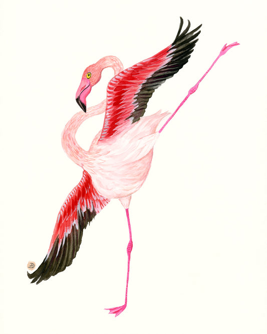 Flamingo Dance Part 1 - Art Print