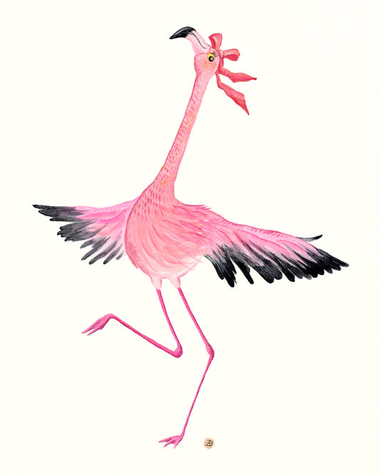 Flamingo Dance Part 2 - Art Print
