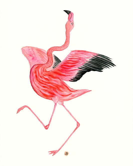 Flamingo Dance Part 4 - Art Print