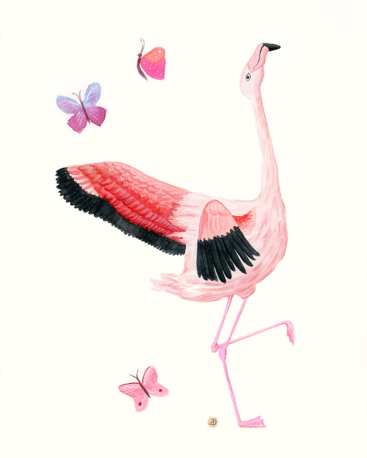 Flamingo Dance Part 5 - Art Print