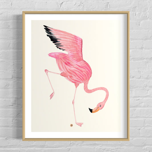 Flamingo Dance Part 3 - Art Print