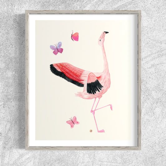 Flamingo Dance Part 5 - Art Print