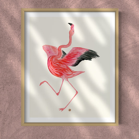 Flamingo Dance Part 4 - Art Print