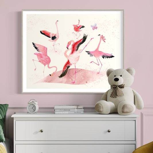 Flamingo Dance Part 6 - Art Print